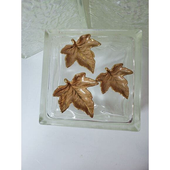 Maple Leaf Autum Gold or Golden Age Trinket Dishes Possibly Royal Winton Ceramic - Picture 4 of 10